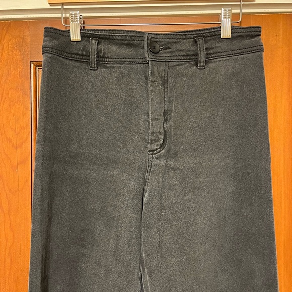 Black Straight Wide Leg Pants - Picture 4 of 6
